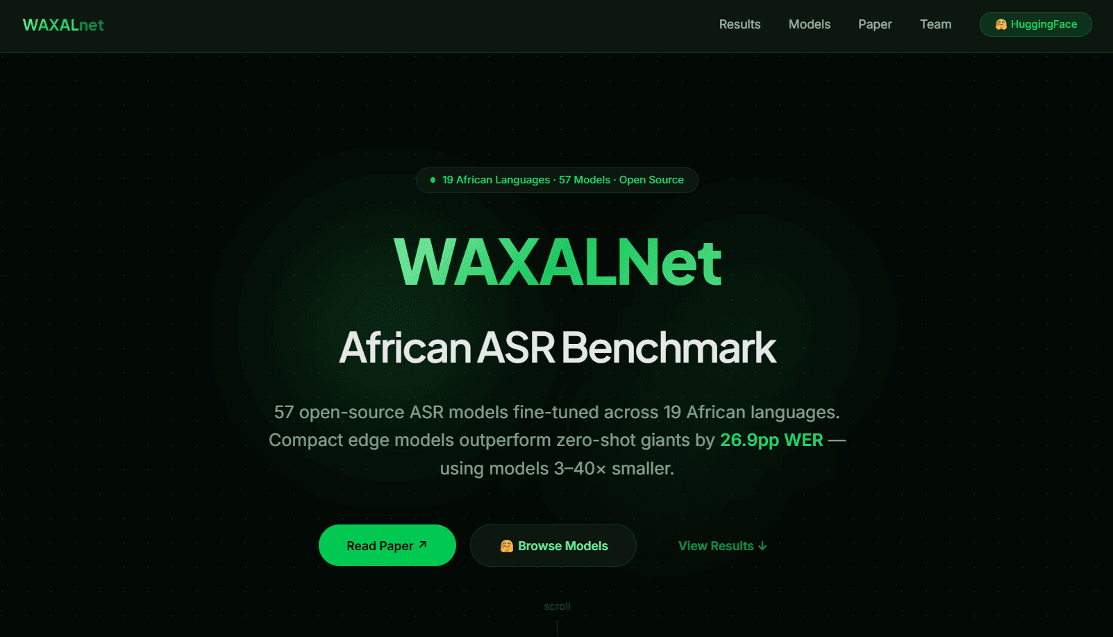 WAXALNet